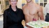 We had male models serving passed hors d'oeuvers and they were wearing our Classic towel!