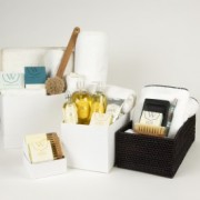 Glamour-Group-Shot-e1291903305417 Towels, soaps, baskets, bath brushes and candles. All of the amenities for a spa at home.