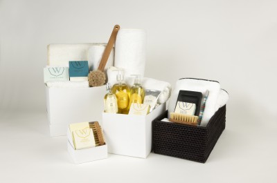Glamour-Group-Shot-e1291903305417 Towels, soaps, baskets, bath brushes and candles. All of the amenities for a spa at home.