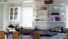 Backsplash4 Glossy white, hand made 3 x 6 ceramic tile backsplashes are flawlessly classic, especially in combination with bead board.