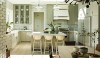 backsplash13 These textured white tiles fill the space and look particularly interesting with dark gray grout. The dark grout defines the grid and adds a graphic element to the space.