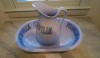 Vintage-Bath-Accessories3 Blue and white looks so pretty in an all white bath.