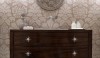 POWDER BATH A traditional damask pattern in soft neutral tones. This pattern is easy to live with and familiar in an updated way.