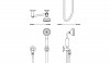 EAHS12-K-CAD-Block1-400x517 A specification for the hand shower on the hook. The installation is visually pleasing when all of the escutcheons and valves are lined up and it looks like there was careful thought to placement.