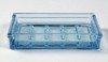 Vintage Glass Soap Dish You’ll also need a great soap dish to go with the perfect bar of soap. One of my favorites is this blue vintage glass dish by Waterworks. It’s clean, timeless and allows the soap to be the star of the display.