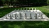 A gigantic chess set designed by Yoko Ono.