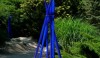 Another Dale Chihuly glass sculpture. The bright blue looked fabulous against all of the dark green plantings.