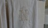 Vintage linens are always so beautiful when layered over terry towels.