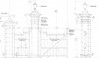 My favorite drawing showing the incredible details of a section and elevation of a fence. All details are important to Ferguson & Shamamian.