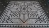 Celtic knots are the most significant design element in this rug.