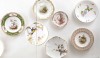 From hand painted to artist-signed, from fine china to pottery this aviary of decorated plates is both beautiful and charming.