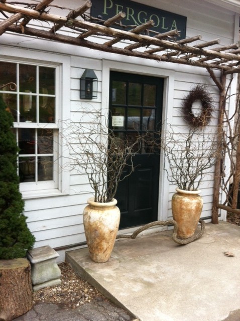 Pergola5 The charming entry to the PERGOLA in New Preston, CT.