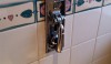 The original flush levers in the V&A baths function and look great. They add design integrity to the architectural heritage of the building.