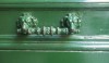 I guess it is hard to polish brass pulls; this like many has been painted to match the door.