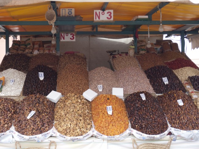 L1030396 Nuts, spices, dates, oranges; so much to see, smell, touch, photograph and experience.
