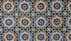 L1030449 An intricate geometric zellig pattern with bright colors and great texture.