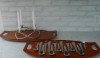 L1030668 George tells me that teak accessories are once again very popular. These trays are in great condition. I especially love the Georg Jensen candle holder in the back.