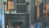 cover Bright blue tufted chairs, modern art and a vintage fireplace are quintessential Steven Gambrel. Beautiful materials, color, texture and are the hallmarks of his interiors.