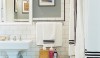 85849936616812502_93ujO3NR_c An easy way to achieve a crisp interior is to use black accents sparingly. In this case, black stripes on the towels and shower curtain, a black and white floor, and the thin black line in the floor referencing a border.