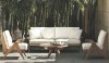 furniture set This furniture called 'Cat's Cradle' designed by Rose Tarlow for Sunderland is crafted teak, comfortable for lounging or reading and great for a modern garden.