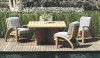 furniture set (2) New teak furniture designed by Rose Tarlow for Sunderland is both comfortable and stylish.