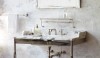In addition to the fitting and tile, R.W. Atlas has a washstand and mirror component. Once again, scale and proportion, materials and details  along with a modern and utilitarian quality add edginess to the design.