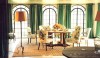 Chartwell_DiningRoom This dining room has everything a dining room needs: beautiful sunlight in the day, warm lamp light at night, stimulating and personal color, very comfortable chairs and (unseen in this photo) a wall of books for reference to settle dinner table discussions. (Dining room at Chartwell, Winston Churchill's home).