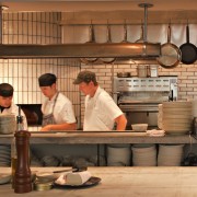 Smith Hanes Kitchen Grove Grove Brickworks installed at restaurant 246 in Atlanta. Photo by Helena Peixoto.
