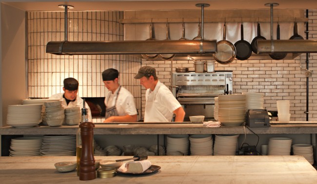 Smith Hanes Kitchen Grove Grove Brickworks installed at restaurant 246 in Atlanta. Photo by Helena Peixoto.