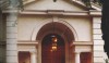 9 The welcoming entry for the ultimate family house. The entry is the focal point of a strongly symmetrical composition with a broken pediment.
