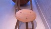 photo8 Beautifully handcrafted there-legged stools. The seat appears razor thin.