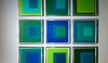 AlbersColorPaintingsYale Who but Joseph Albers could create such fabulous greens. I photographed these paintings at the newly opened Yale University Art Gallery.