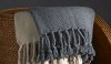 HerringboneGift_984 Our alpaca and cotton herringbone throws are warm and cozy for the cold winter nights many of us are anticipating. The beautiful fringe is hand twisted and the dyes are all natural.