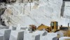 Apuan Alps5 Blocks of Cararra sorted and ready to process into dimensional stone or slabs.