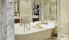 As-seen-on-www.dhirushah.com_ Carefully laid and blended Statuary white marble with narrow and wide gray veins creates a dignified interior.